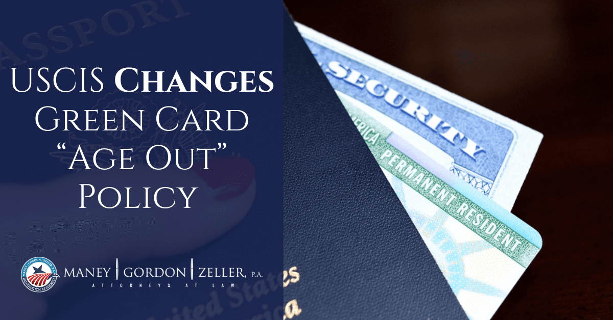 USCIS Changes Green Card “Age Out” Policy